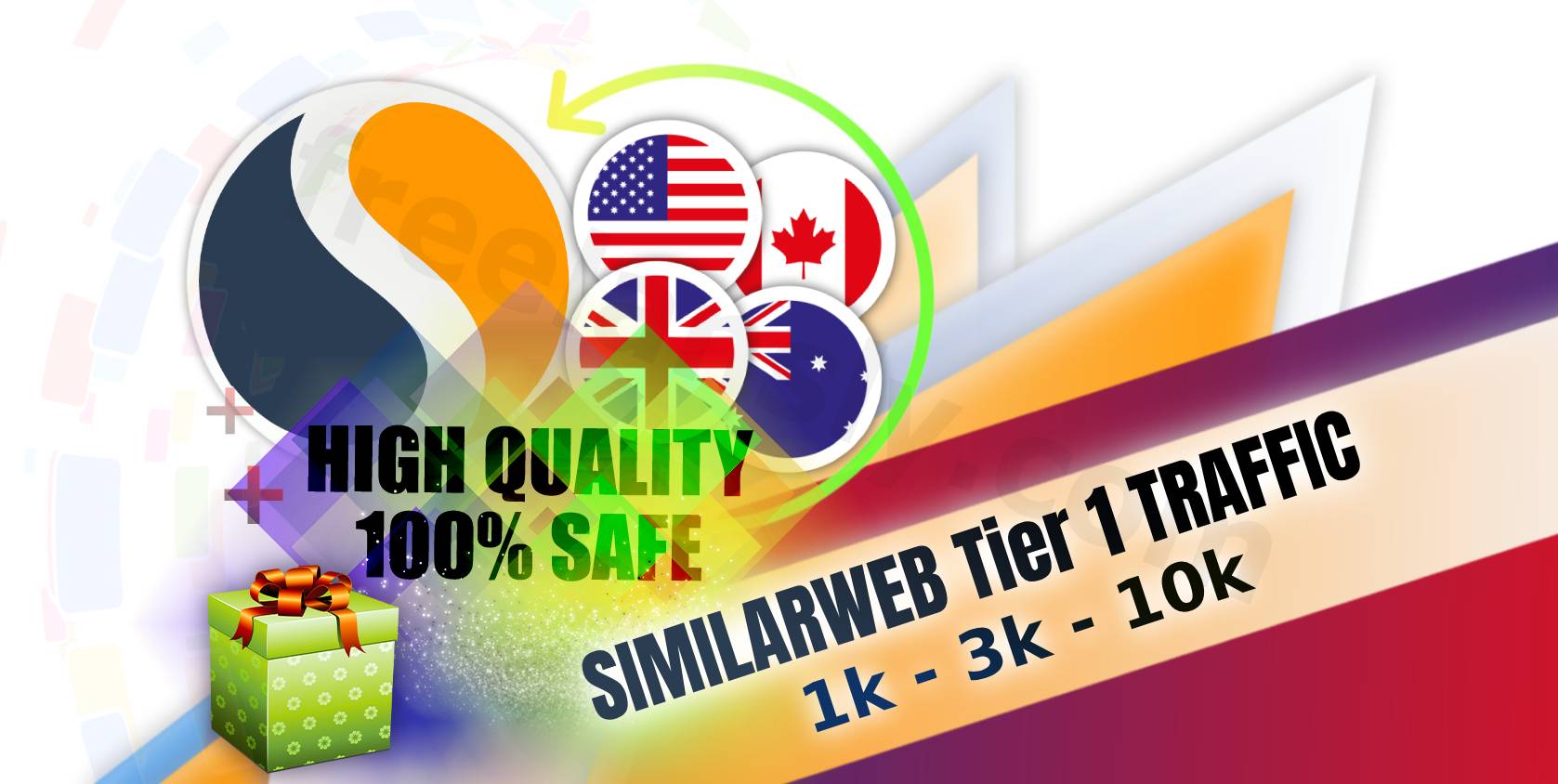 We Boost Your SimilarWeb Tier 1 Ranking with Premium Traffic from the USA, Canada, UK, and Australia