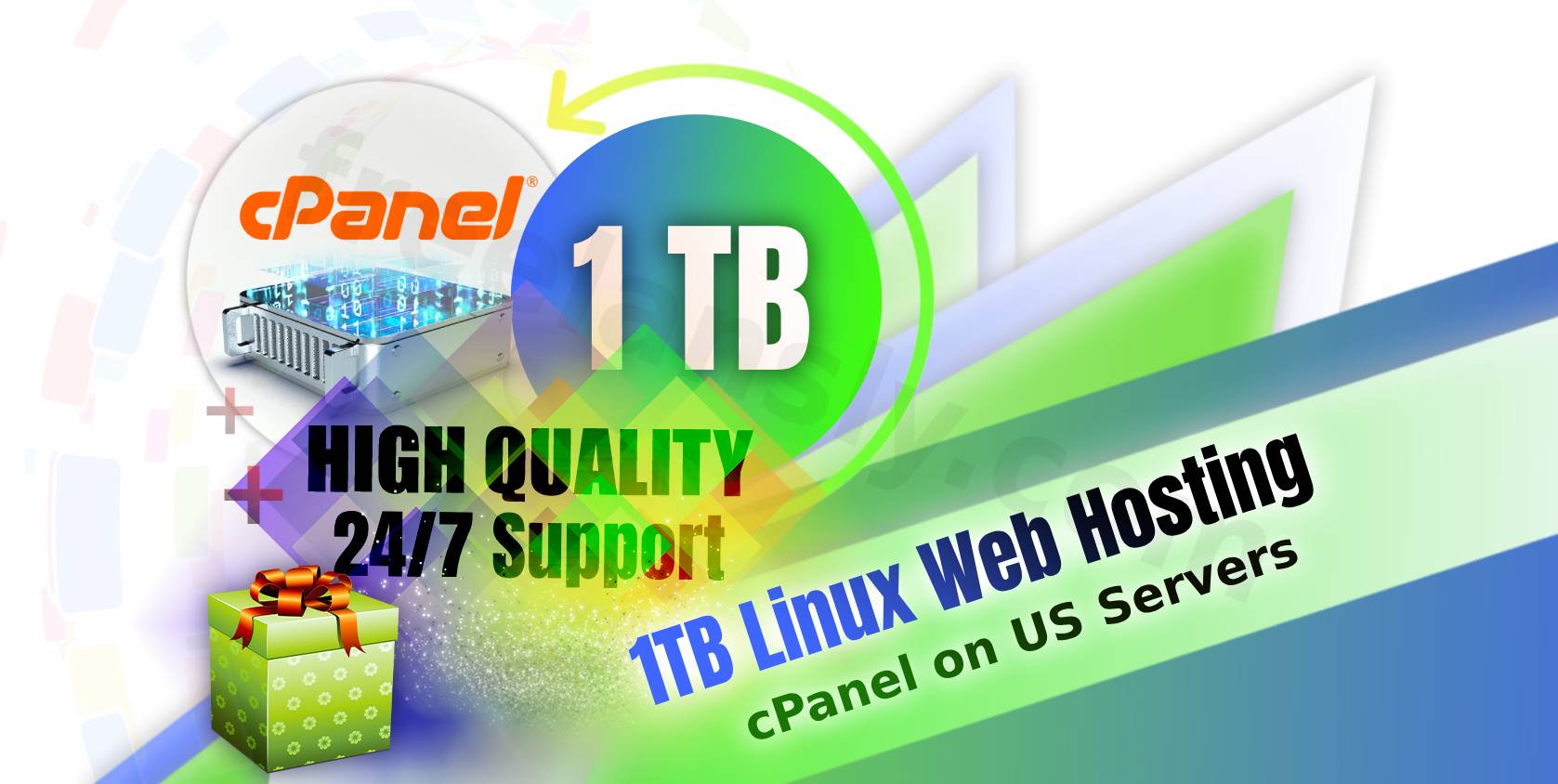 We Offer Premium 1TB Linux Web Hosting with cPanel on US Servers – 24/7 Support