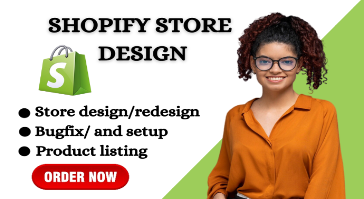 i will build a professional shopify store with product