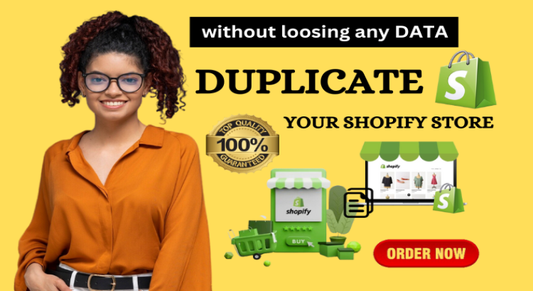 i will clone duplicate replica a shopify store