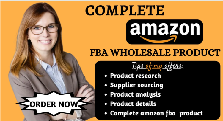 I will setup complete amazon fba wholesale product, wholesale product for amazon fba