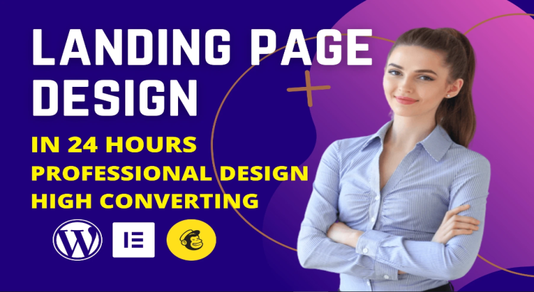 I will do responsive wordpress landing page design, elementor landing page