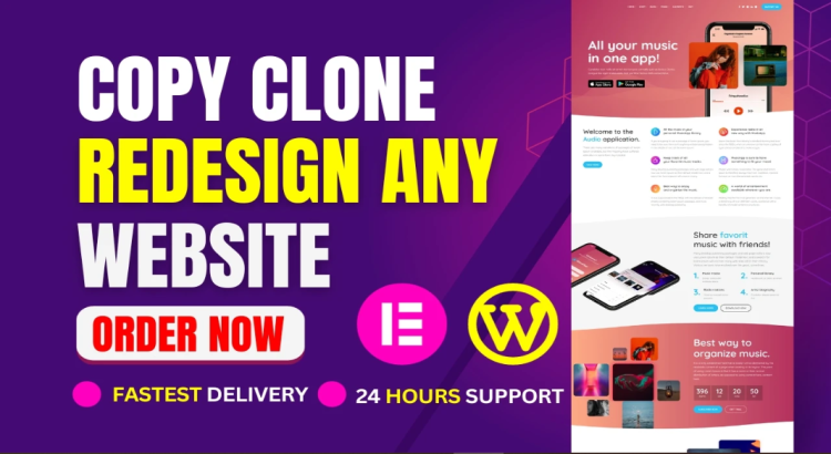 I will redesign revamp duplicate copy clone wordpress website design